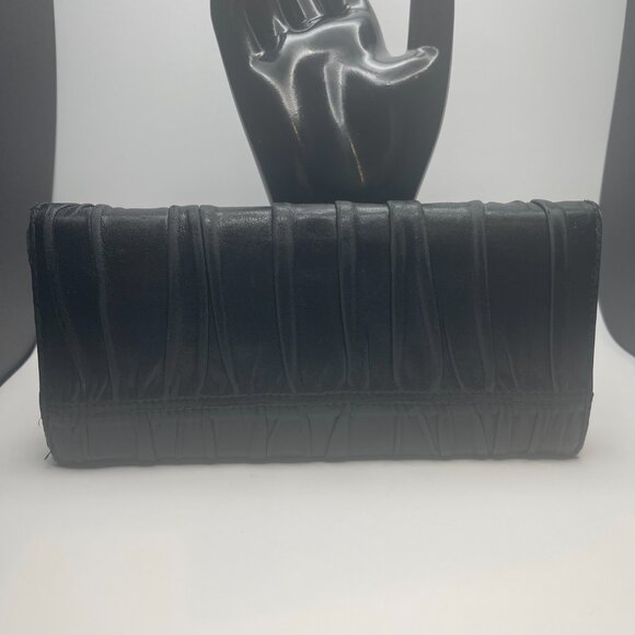 Prada Nappa Gaufre Leather Continental Wallet - Black - Preowned - Picture 2 of 14